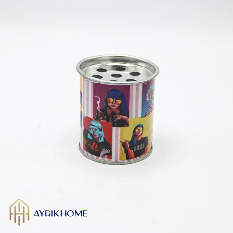 زیرسیگاری طرح‌دار رنگیه دخترانه